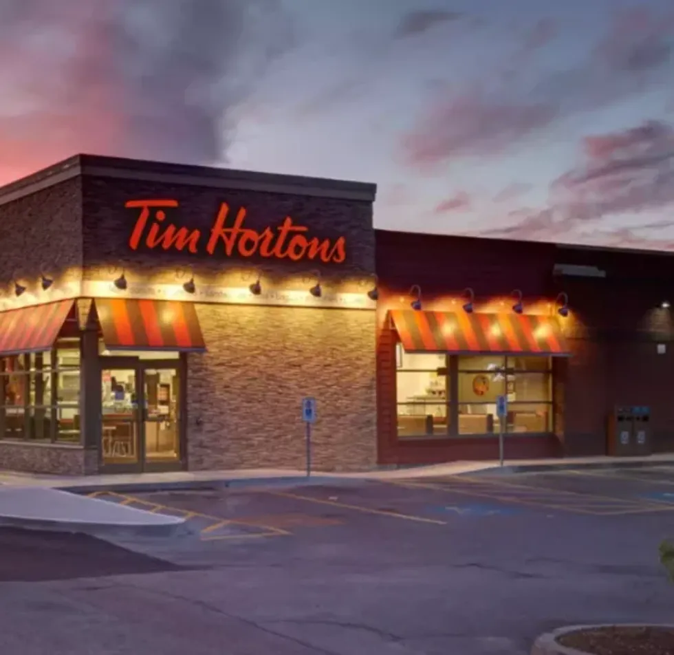 \u200bTim Hortons restaurant on route 172 in Saint-Ambroise.