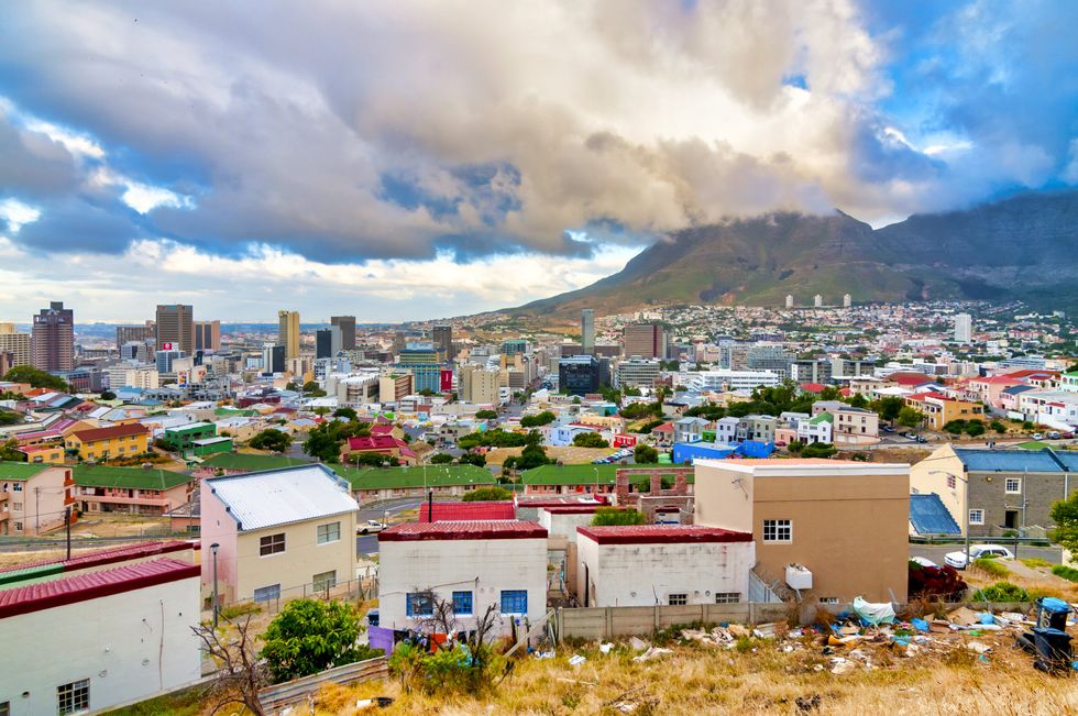 \u200bView of Cape Town from Voetboog Road.