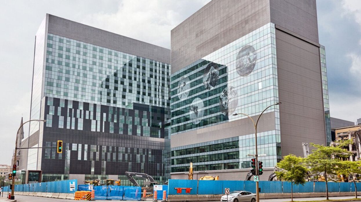 Universite de Montreal CHUM, university hospital of Montreal under construction.