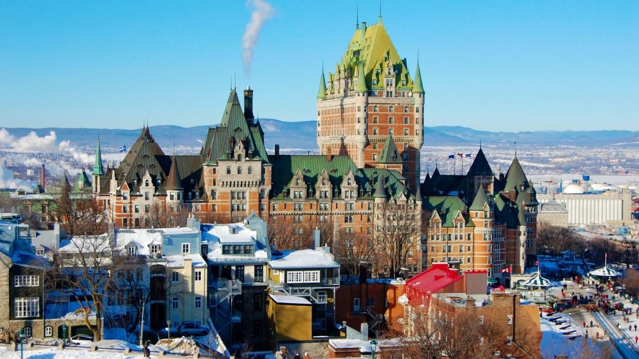 View of the Fairmont Le Château Frontenac in Quebec City, Quebec.