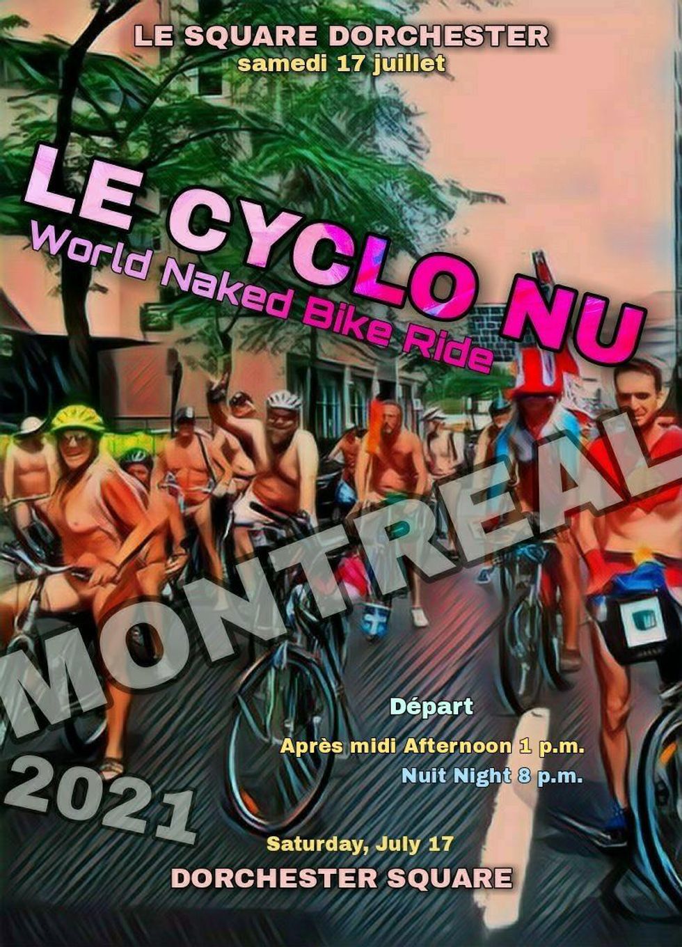 World Naked Bike Ride (Montreal) 2021's Event Poster