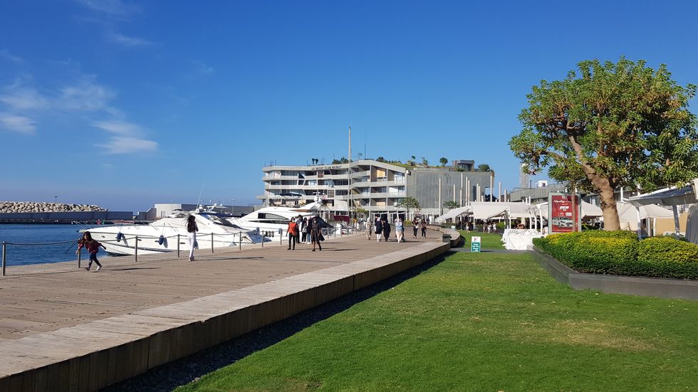 Zaituna Bay in Downtown Beirut, a marina and tourist attraction.